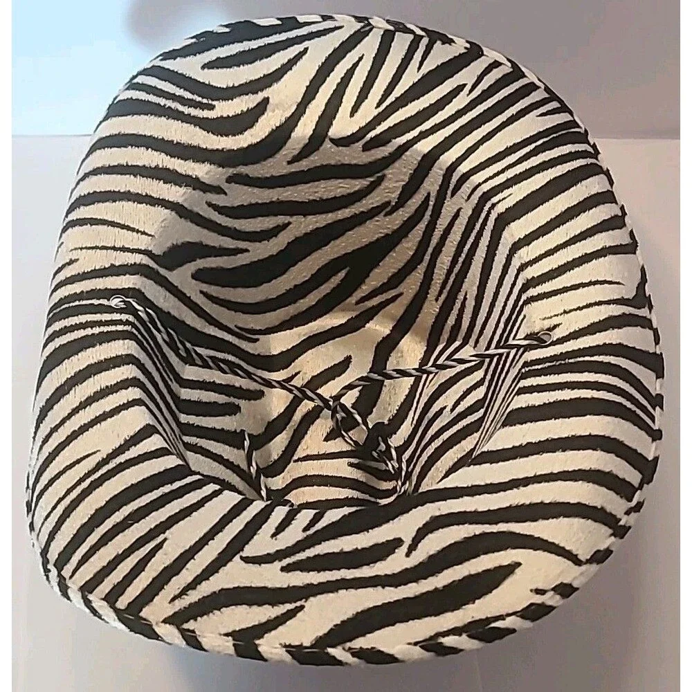 Men Women Cowboy Hats Zebra  Print Sunhat Adult Size Rave Cow Girl Hat Cap